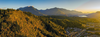 A panoramic picture of a British Columbia mountain landscape 